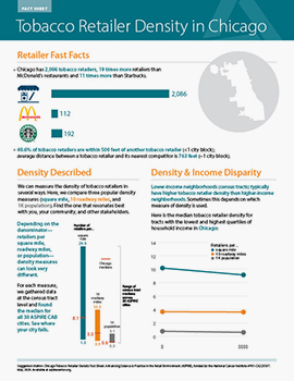 Cover of Chicago Retailer Density Fact Sheet