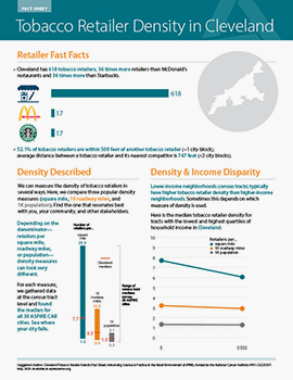 Cover of Cleveland Retailer Density Fact Sheet