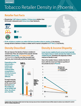 Cover of Phoenix Retailer Density Fact Sheet
