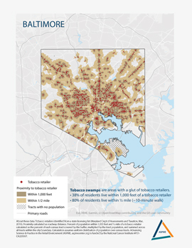 Tobacco Swamps Map Baltimore