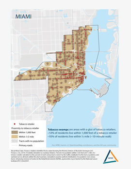Tobacco Swamps Map Miami