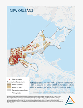 Tobacco Swamps Map New Orleans