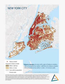 Tobacco Swamps Map New York City