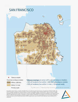 Tobacco Swamps Map San Francisco