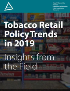 Cover of Tobacco Retail Policy Trends in 2019 Report